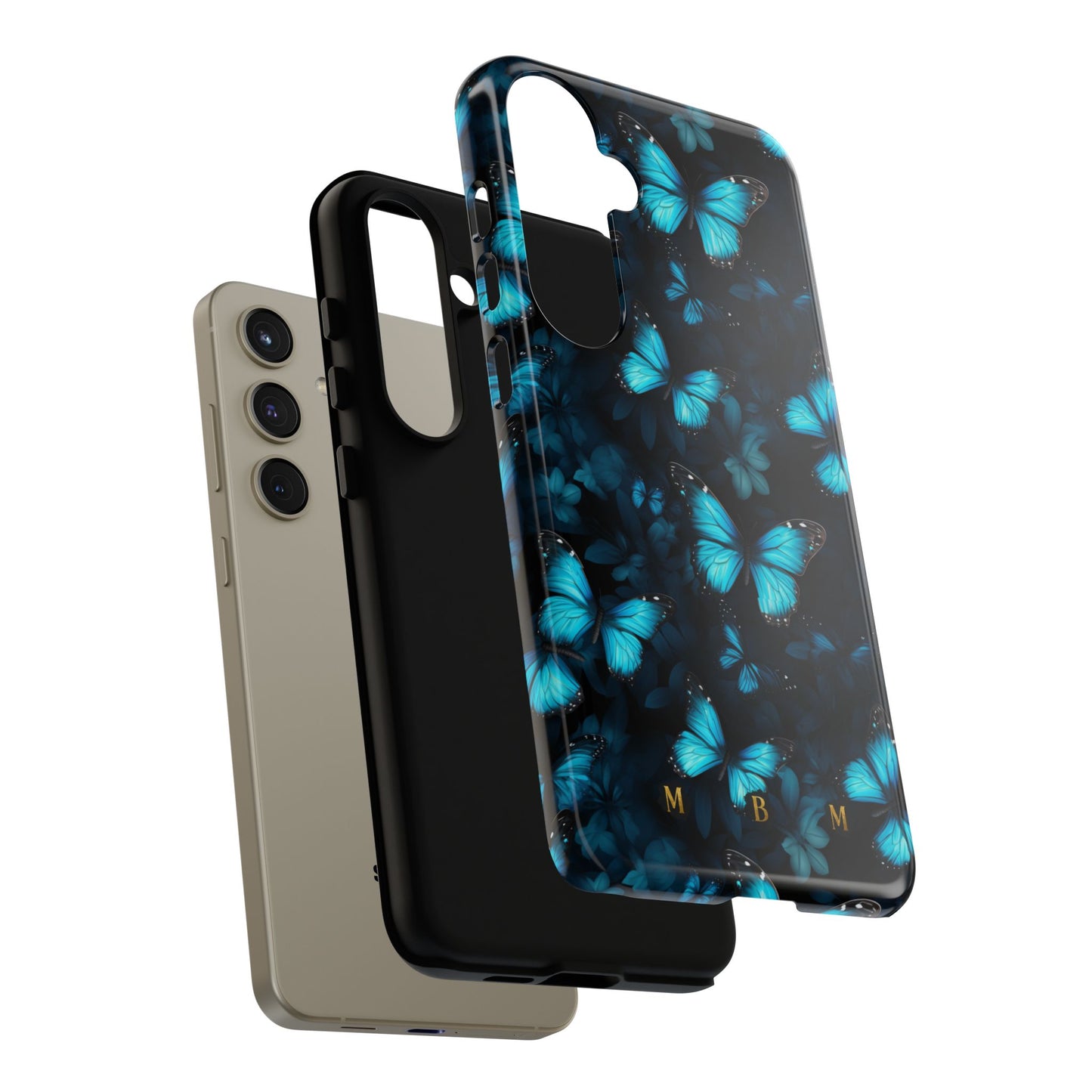 Blue Butterflies Samsung Galaxy S Tough Case
