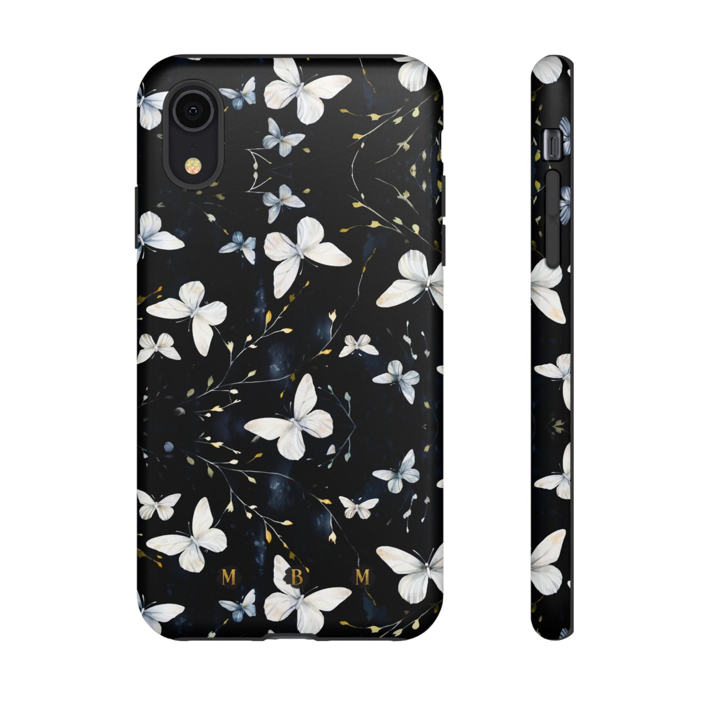 White Butterflies iPhone Tough Case