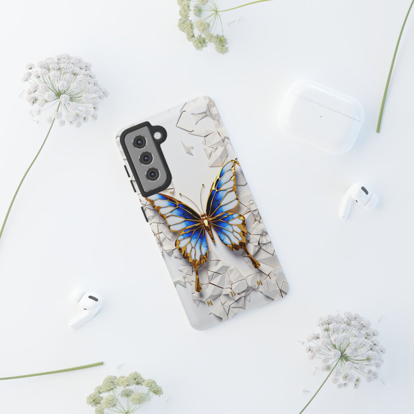 Sapphire Butterfly Samsung Galaxy S Tough Case