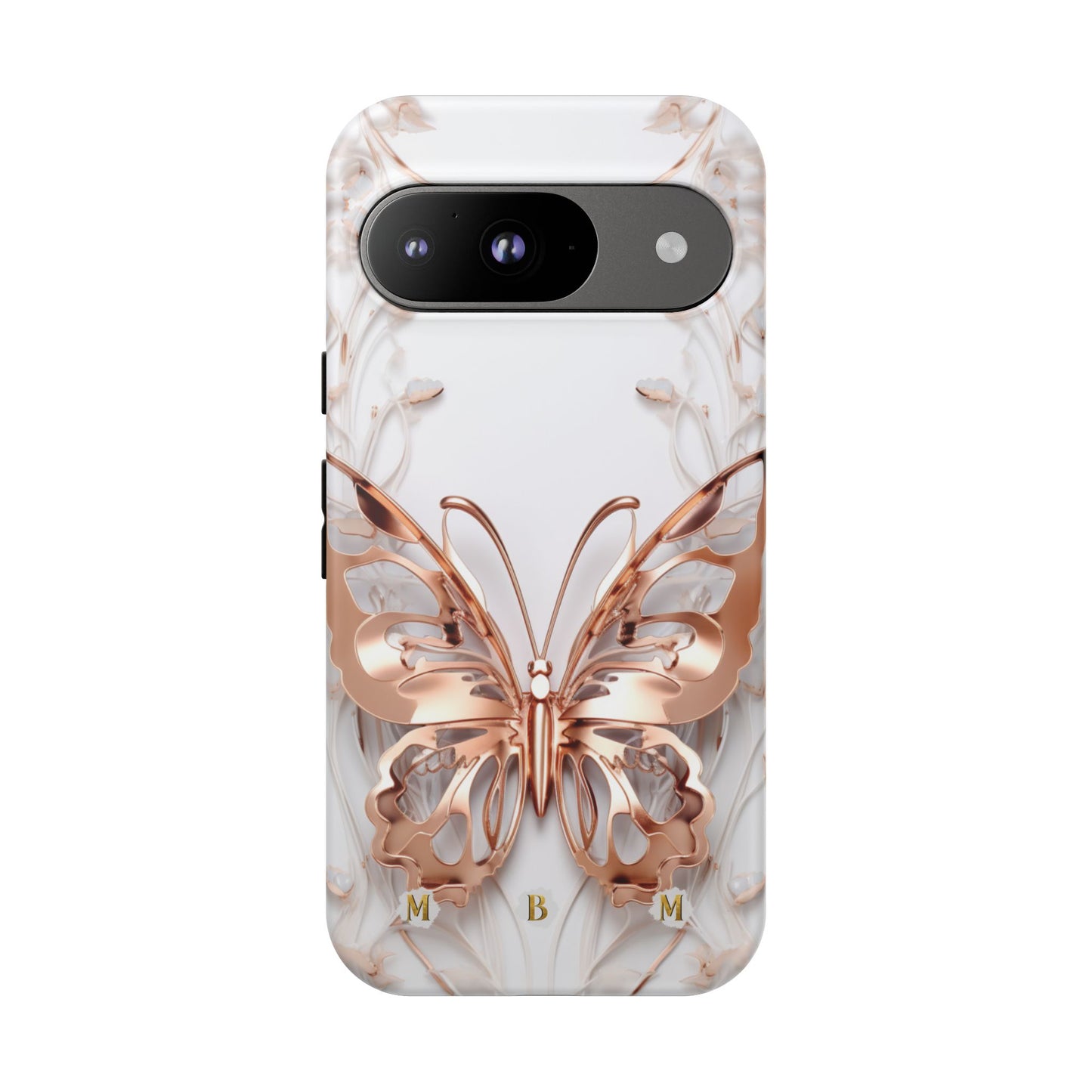 Rose Gold Butterfly Google Pixel Tough Case