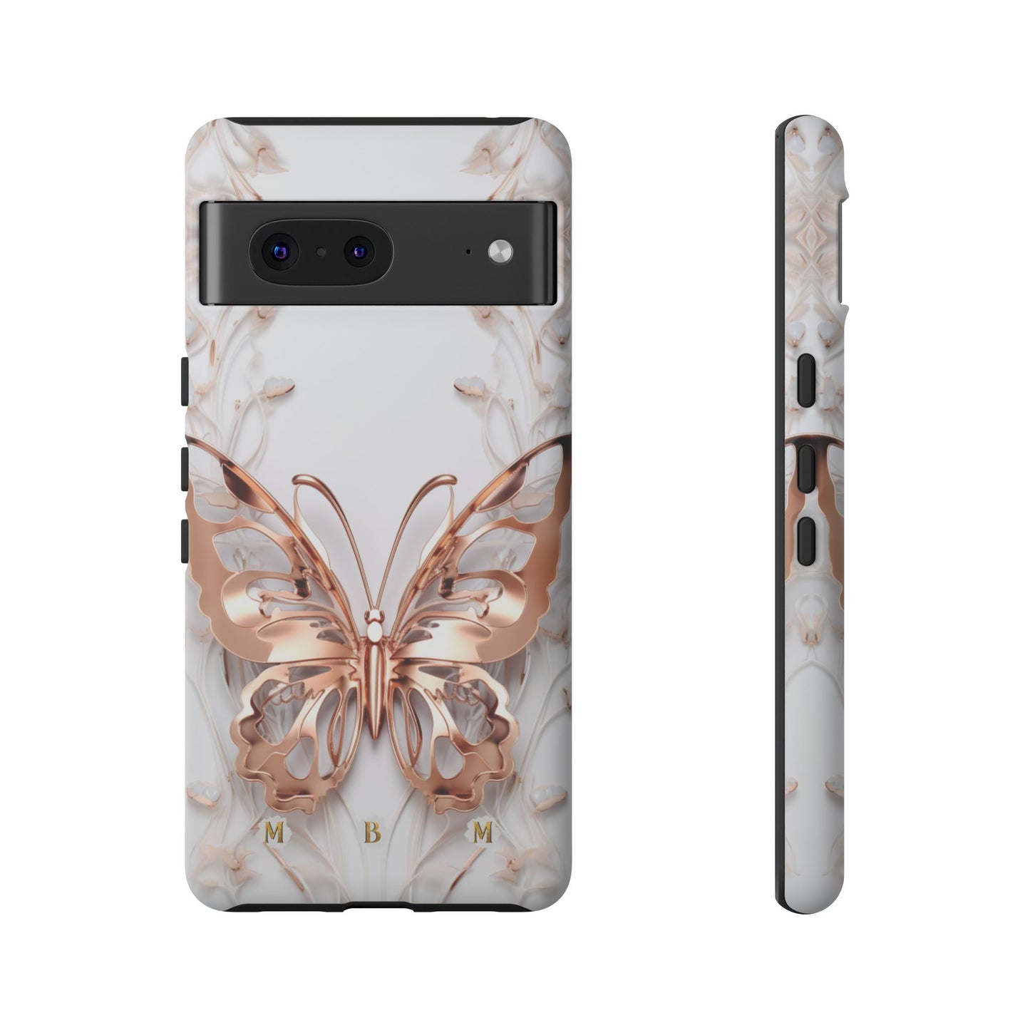 Rose Gold Butterfly Google Pixel Tough Case