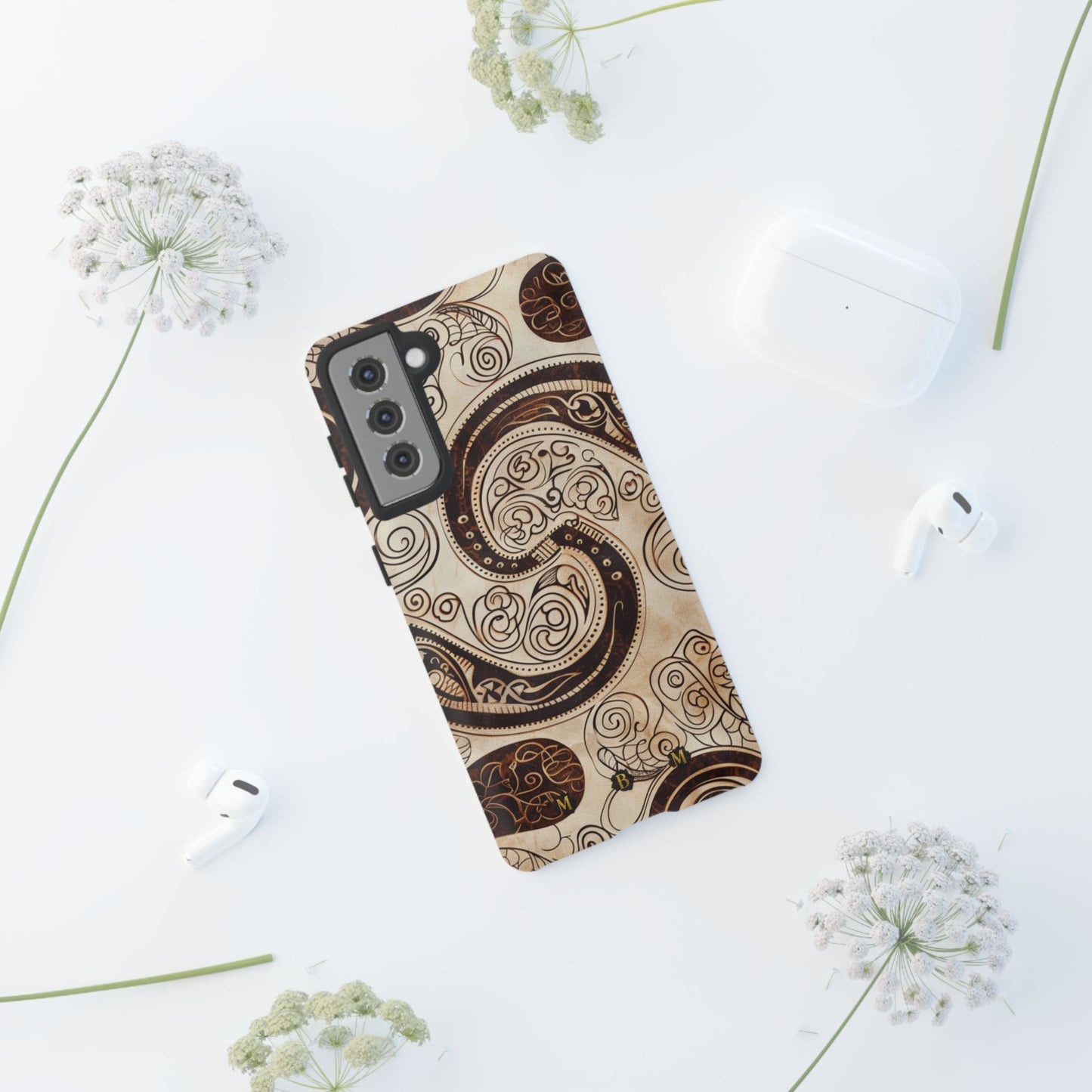 Sepia Scroll Samsung Galaxy S Tough Case