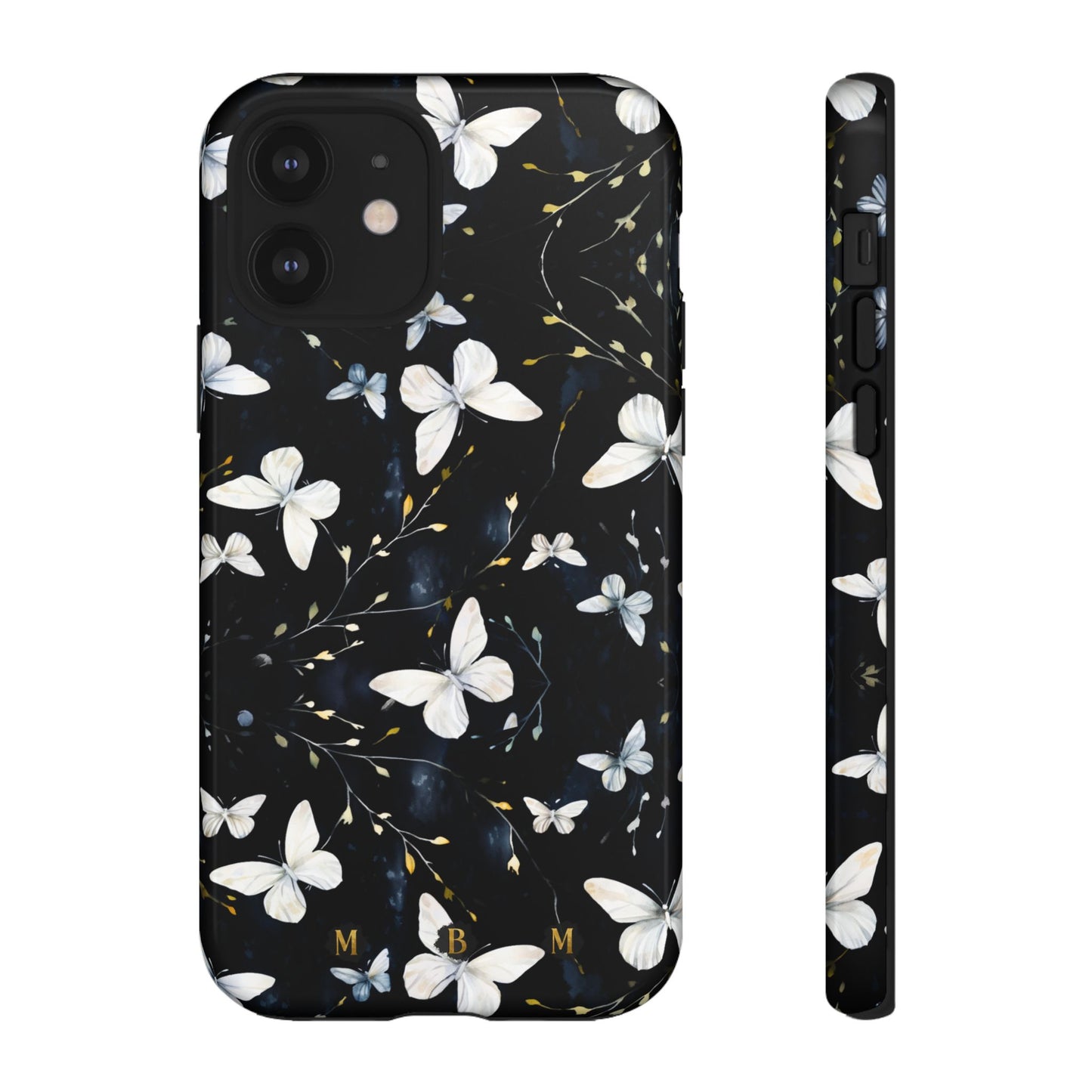 White Butterflies iPhone Tough Case