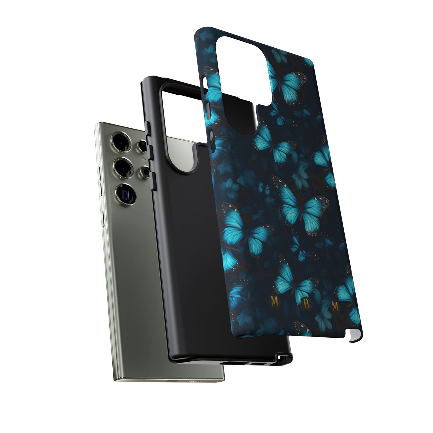 Blue Butterflies Samsung Galaxy S Tough Case