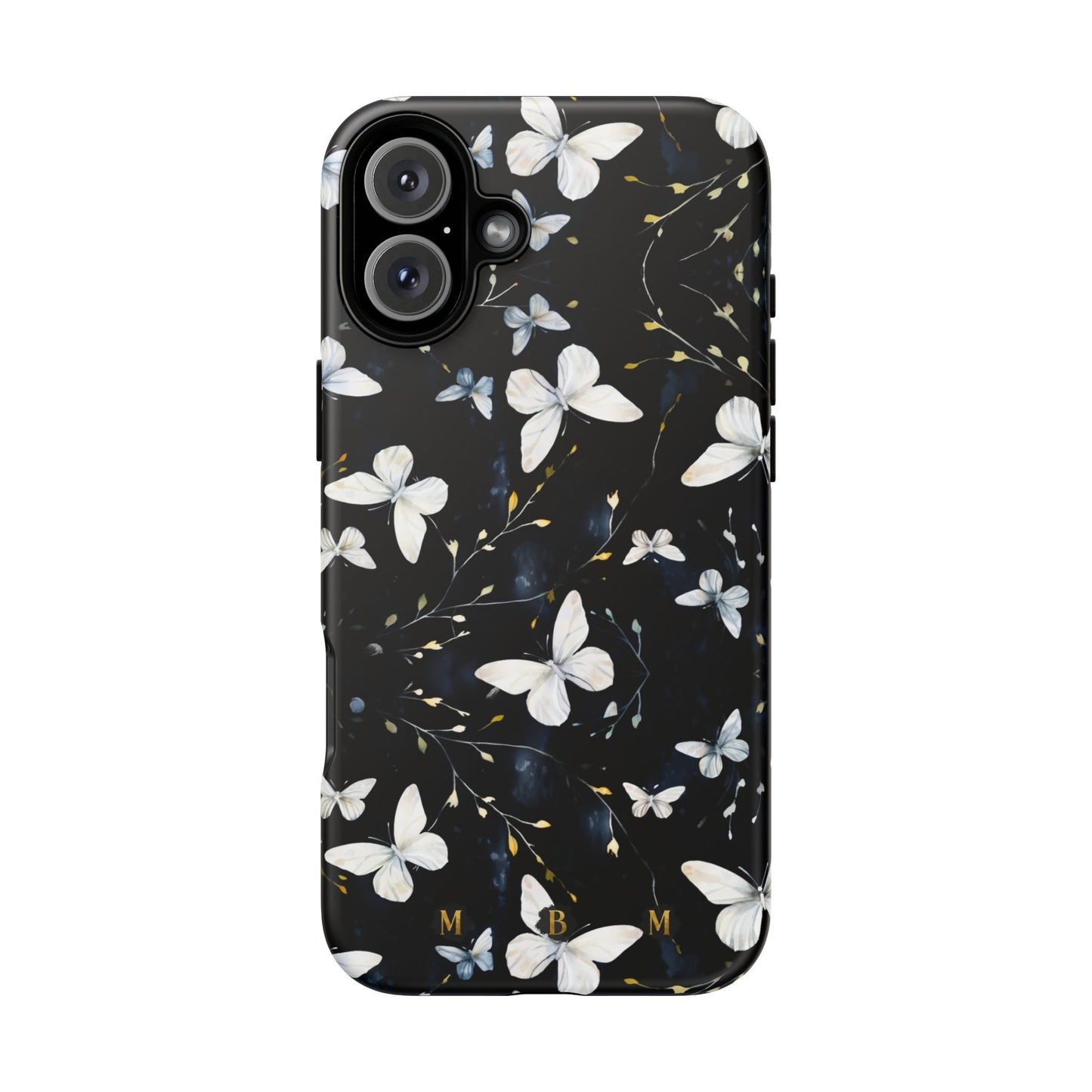 White Butterflies iPhone Tough Case