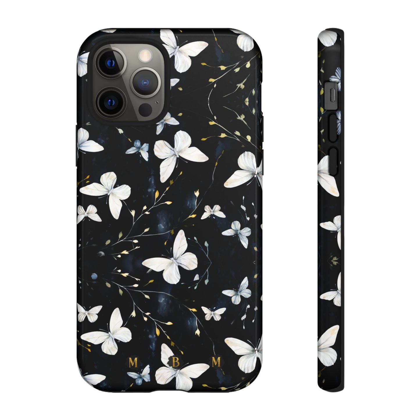 White Butterflies iPhone Tough Case
