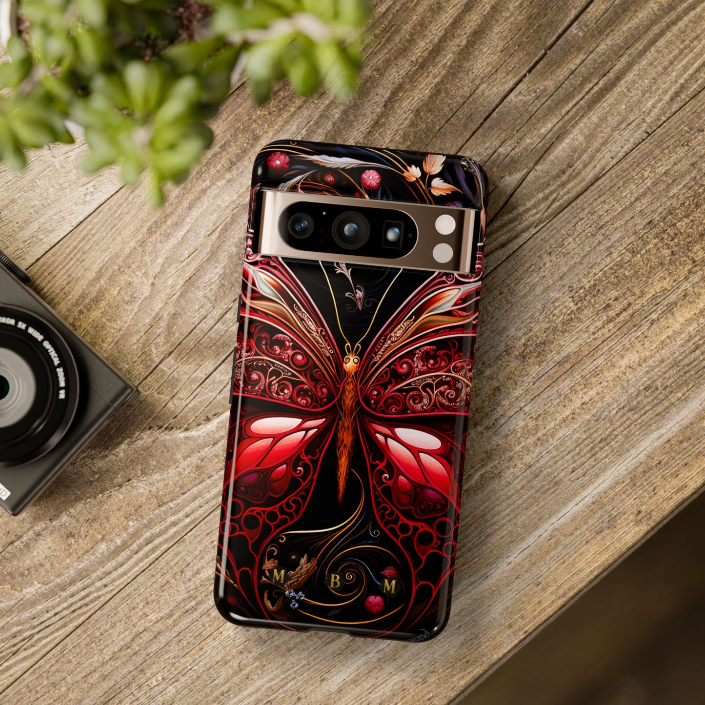 Red Butterfly Google Pixel Tough Case