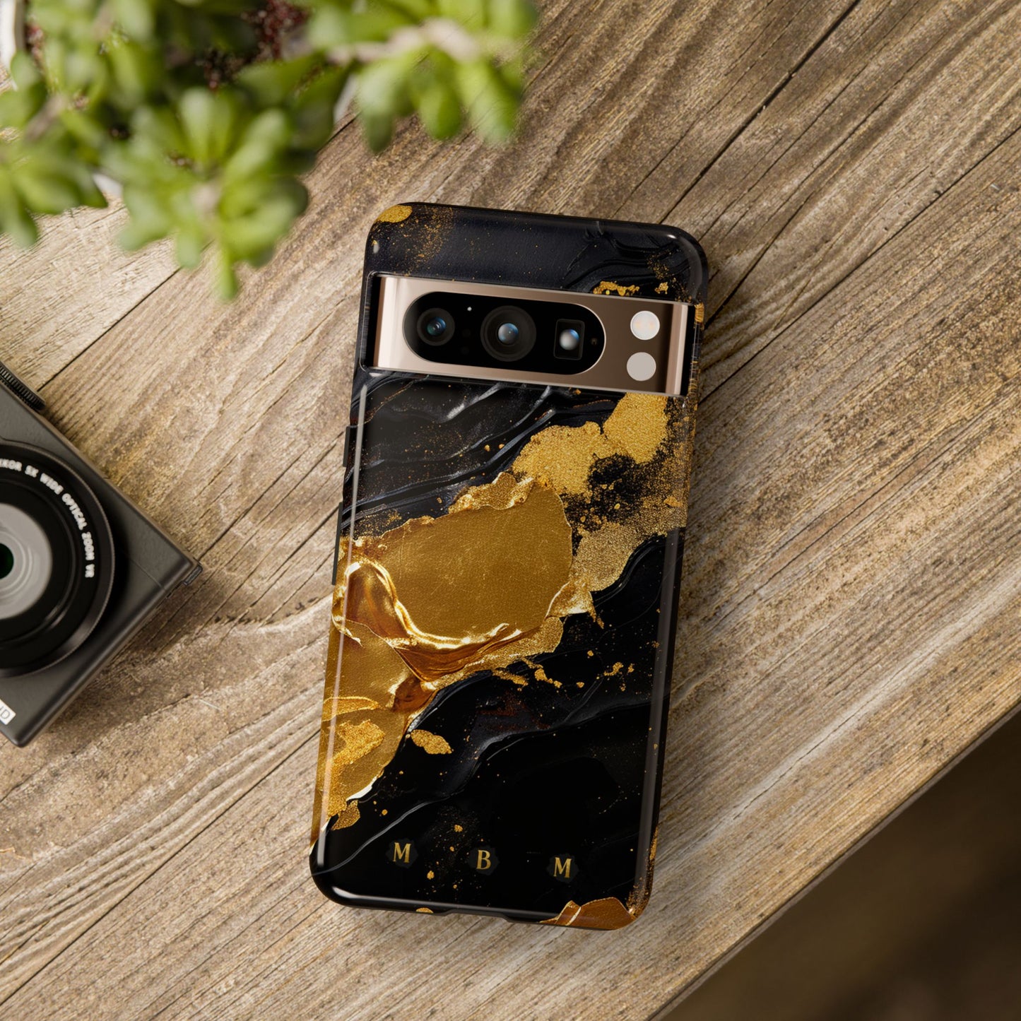 Black Gold Google Pixel Tough Case