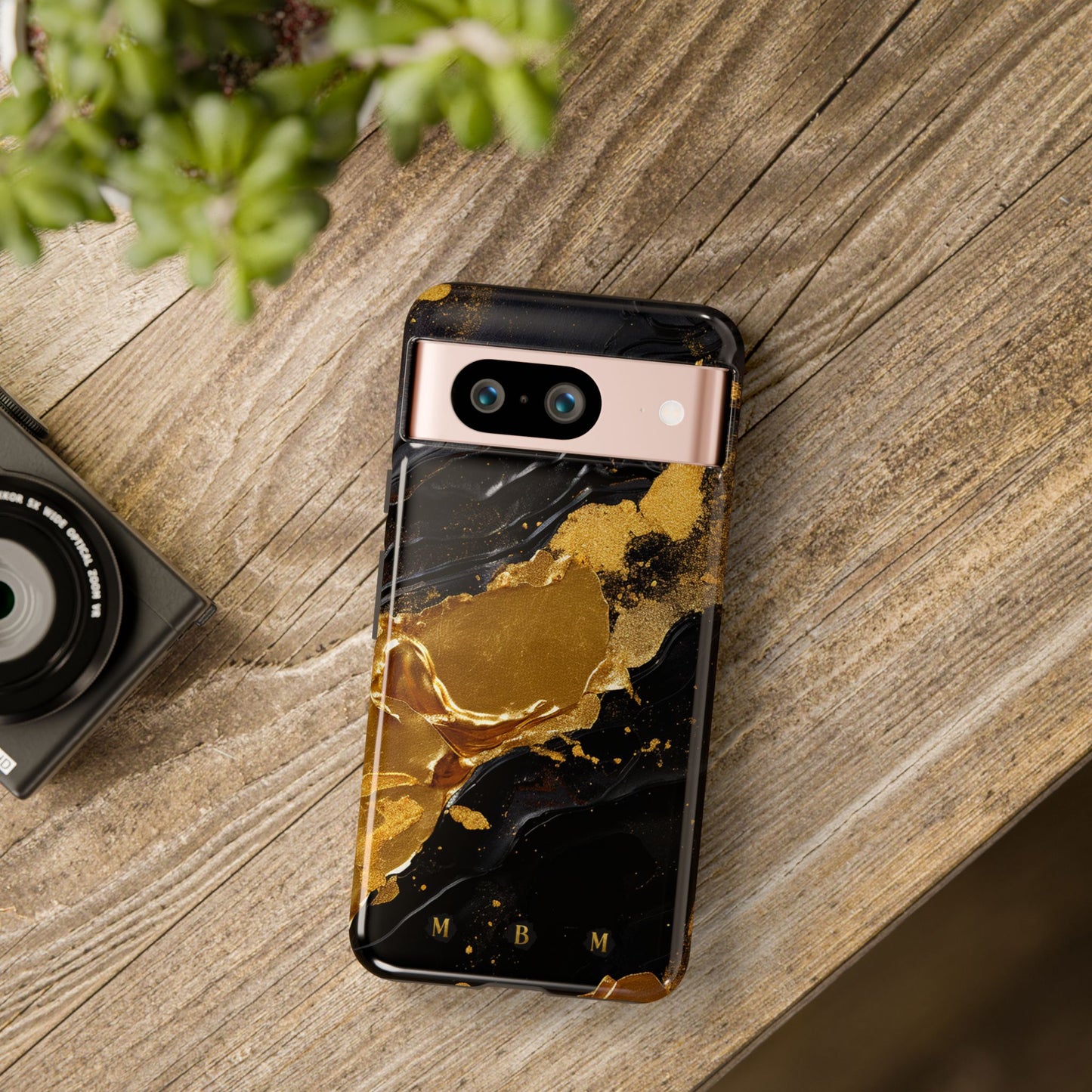 Black Gold Google Pixel Tough Case