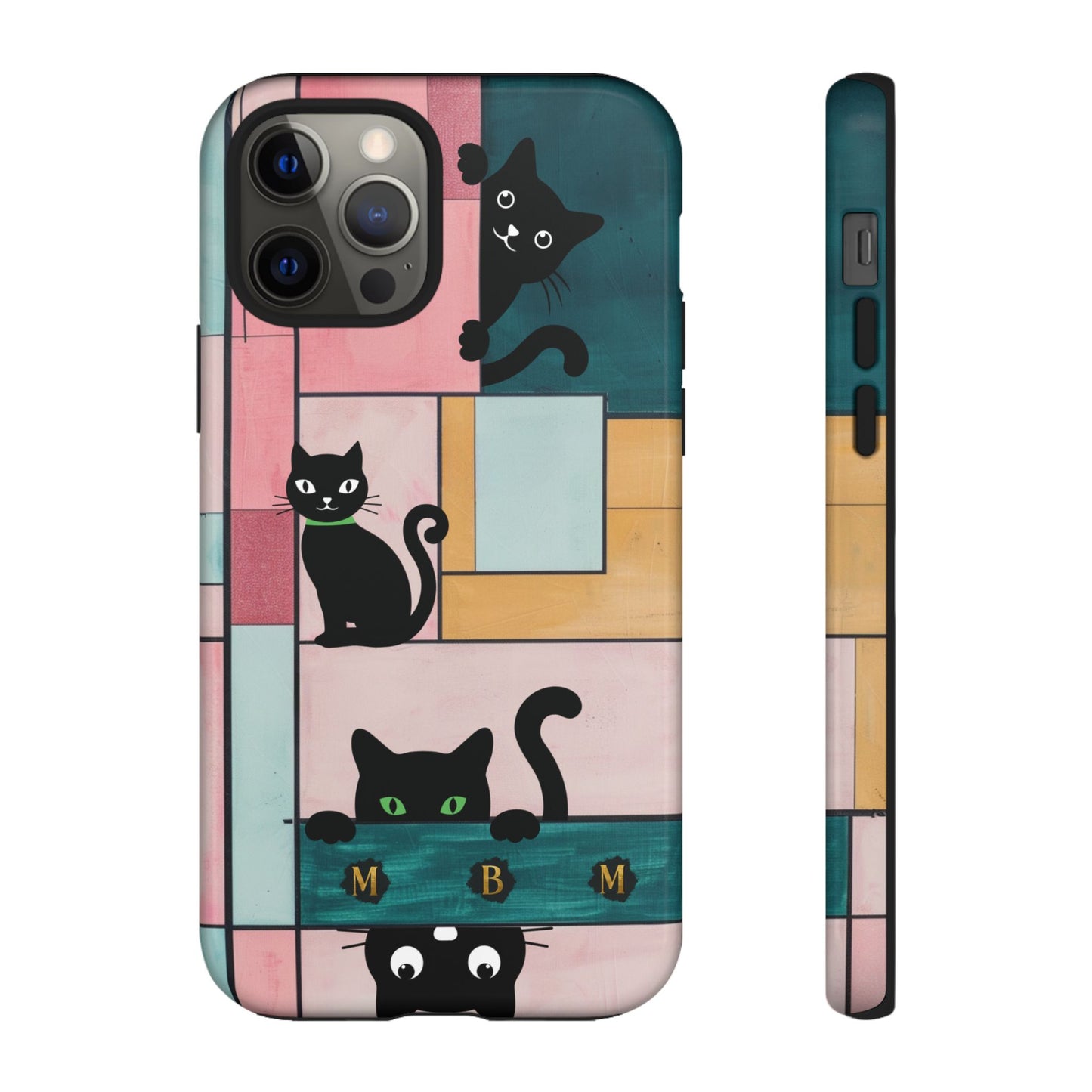 Block Cats iPhone Tough Case