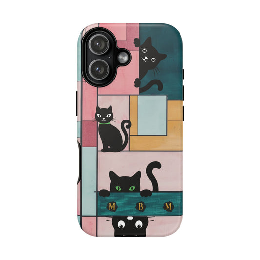 Block Cats iPhone Tough Case