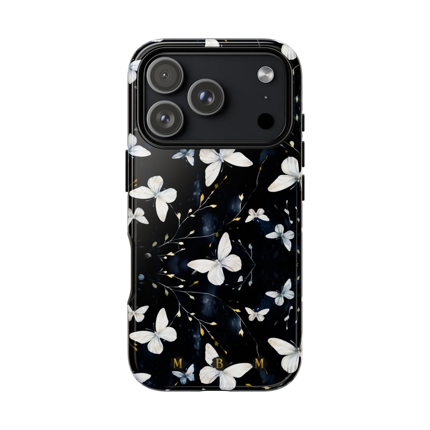 White Butterflies iPhone Tough Case