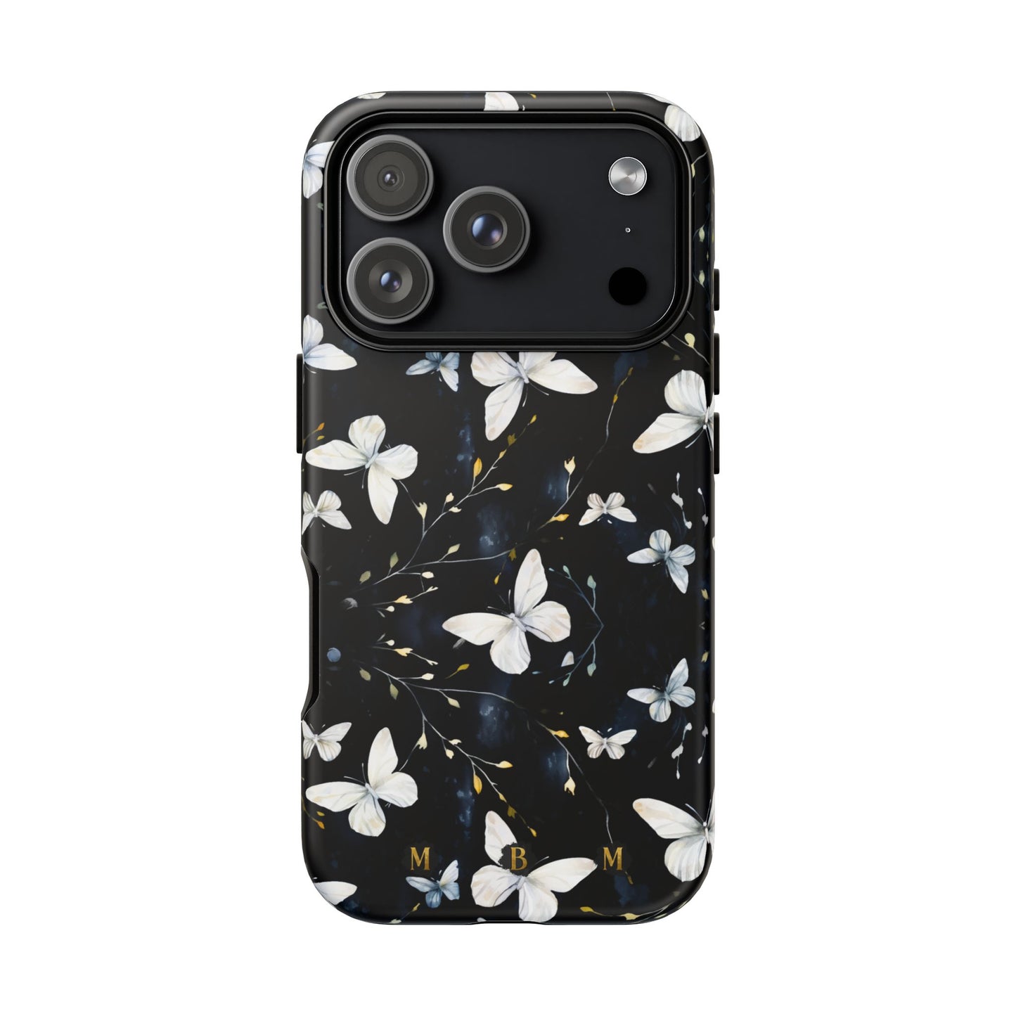 White Butterflies iPhone Tough Case