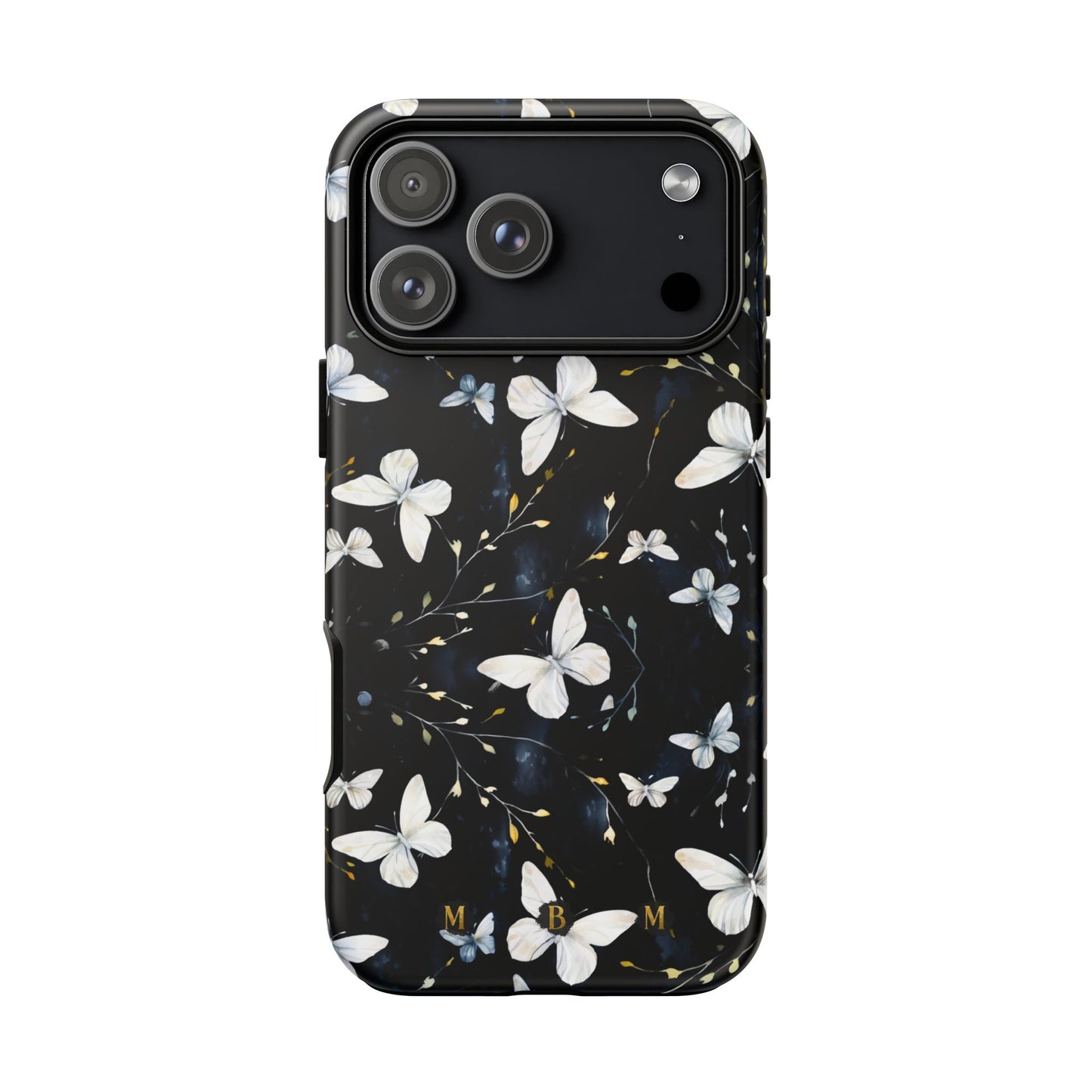White Butterflies iPhone Tough Case