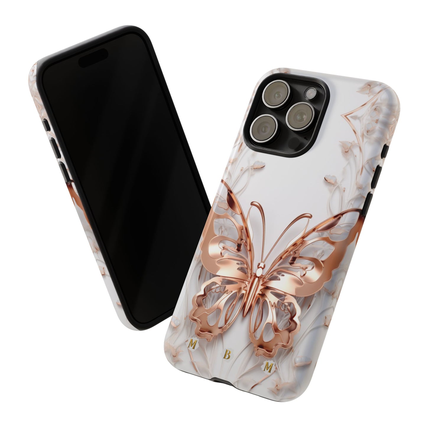 Rose Gold Butterfly iPhone Case