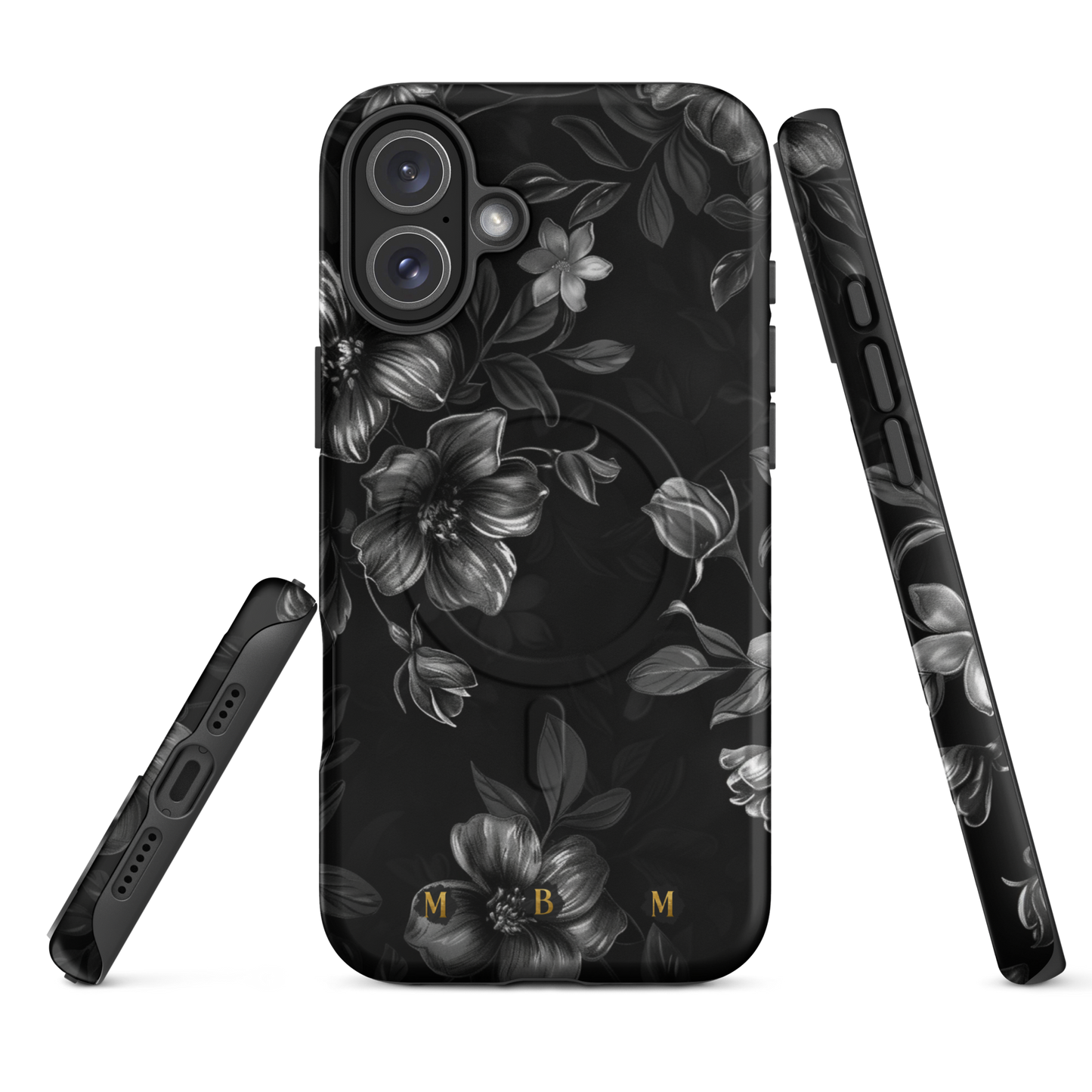 Midnight Flora MagSafe® iPhone tough case