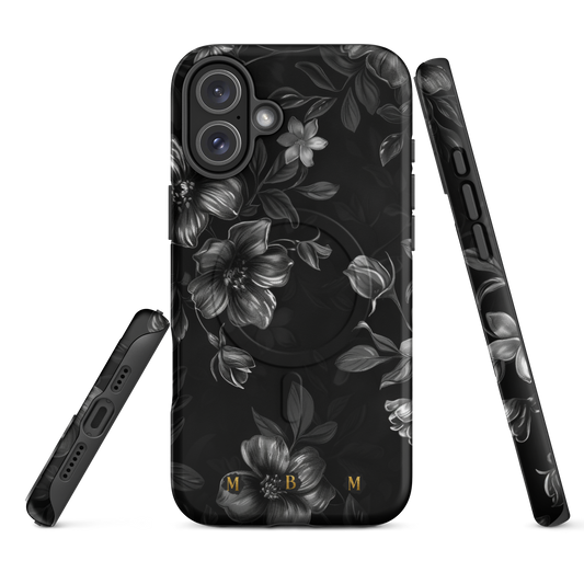 Midnight Flora MagSafe® iPhone tough case