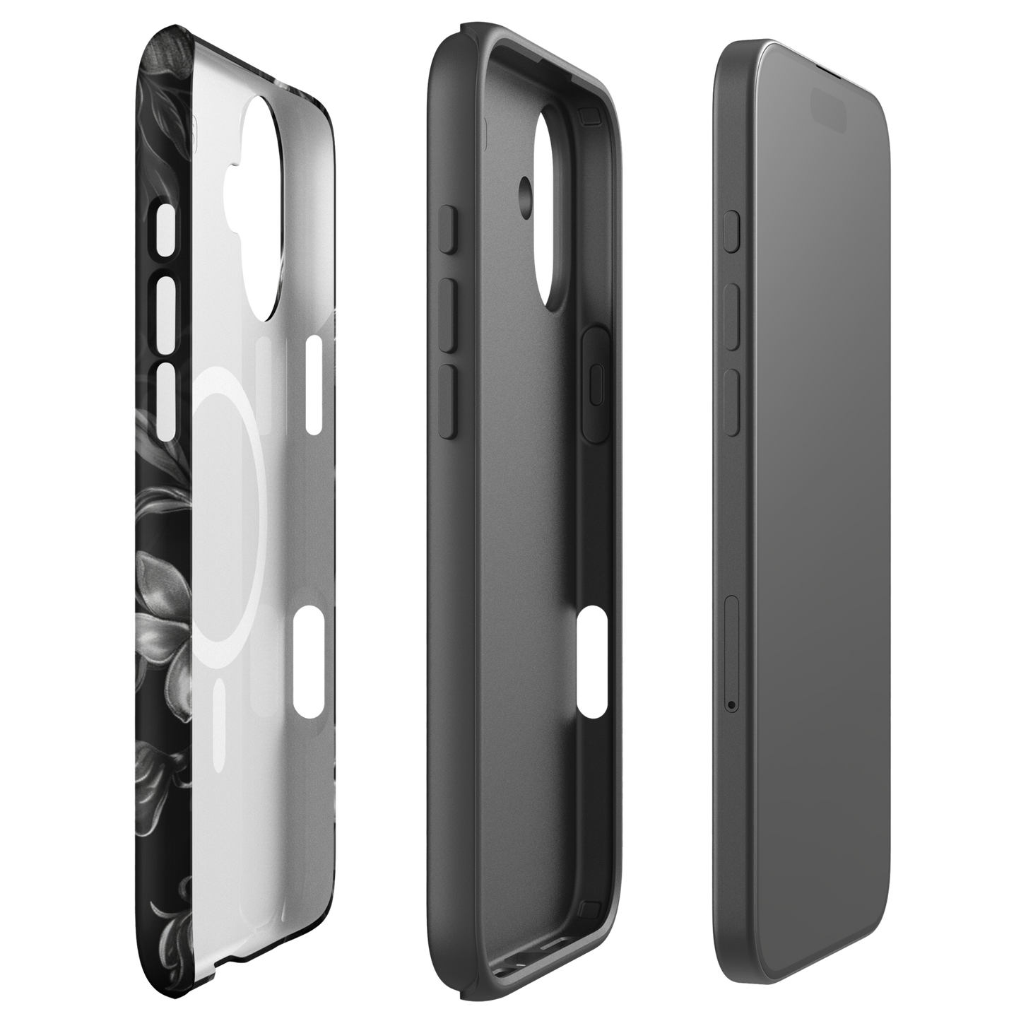 Midnight Flora MagSafe® iPhone tough case