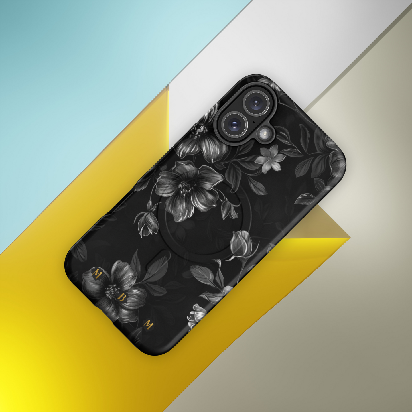 Midnight Flora MagSafe® iPhone tough case