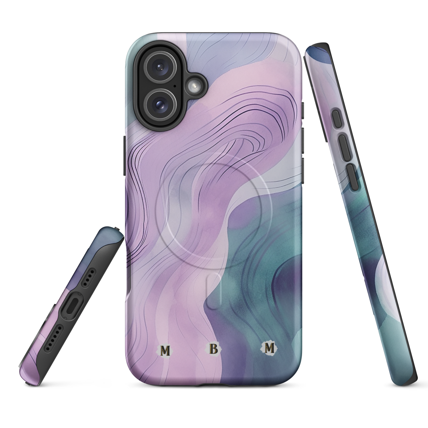 Pastel Wave MagSafe® iPhone Tough Case