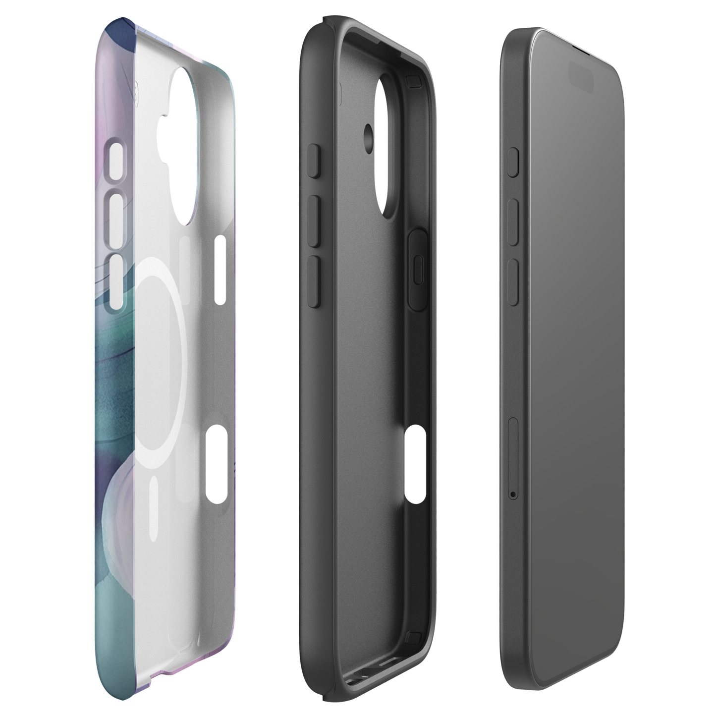 Pastel Wave MagSafe® iPhone Tough Case