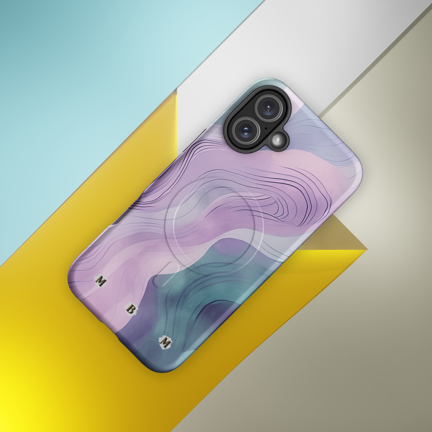 Pastel Wave MagSafe® iPhone Tough Case