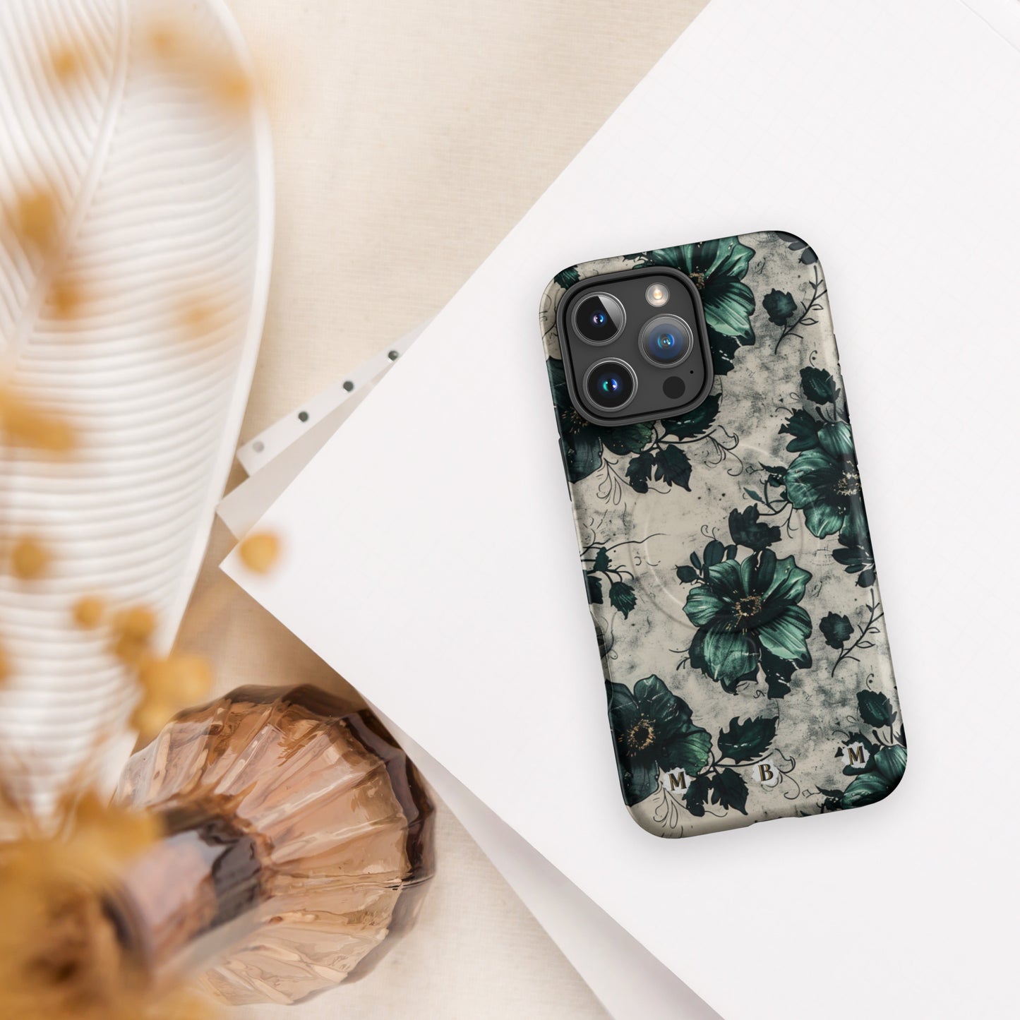 Malachite Thorn MagSafe® iPhone tough Case