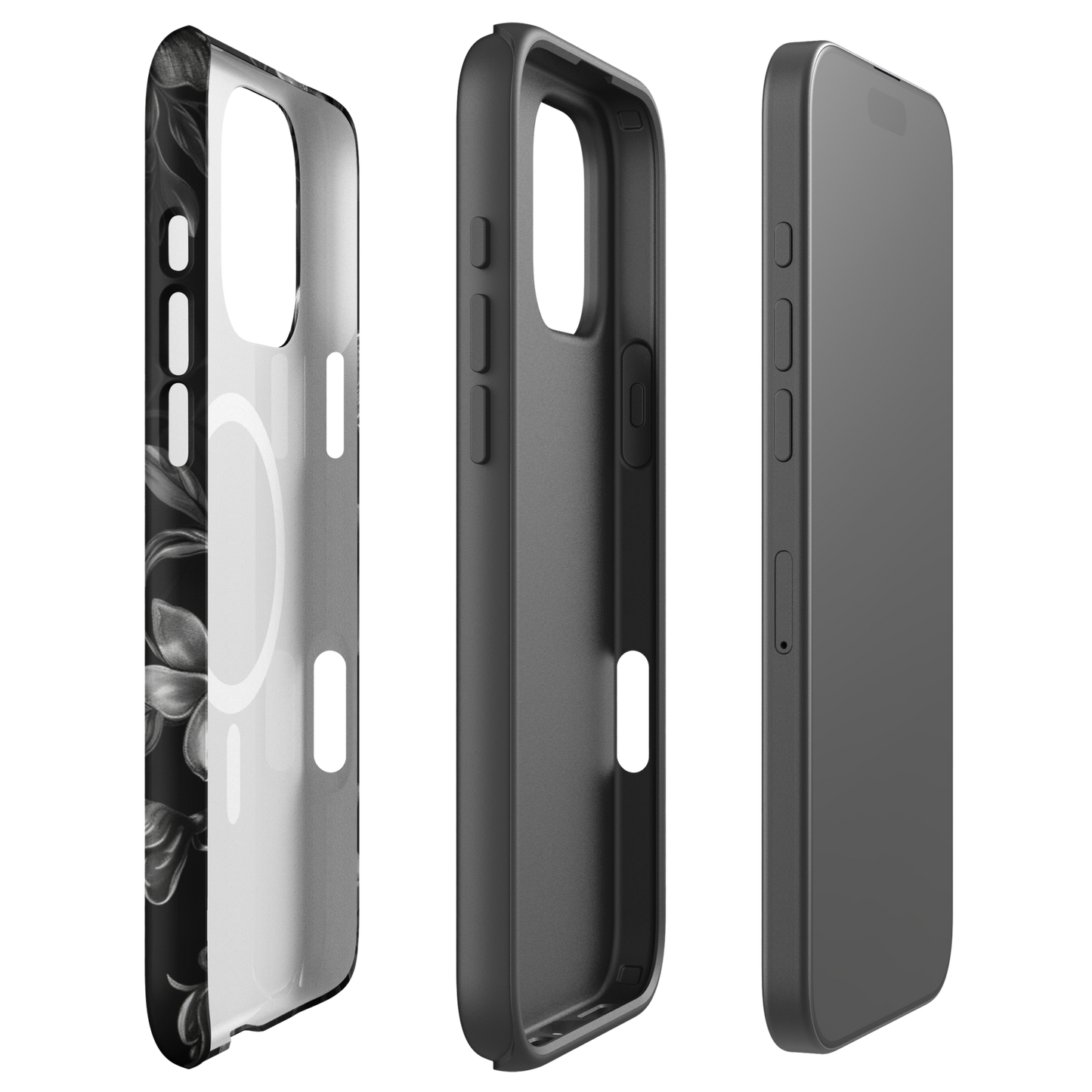 Midnight Flora MagSafe® iPhone tough case