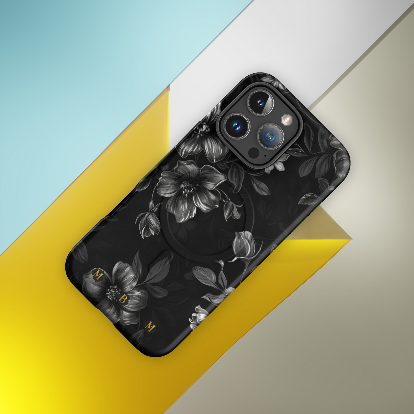 Midnight Flora MagSafe® iPhone tough case