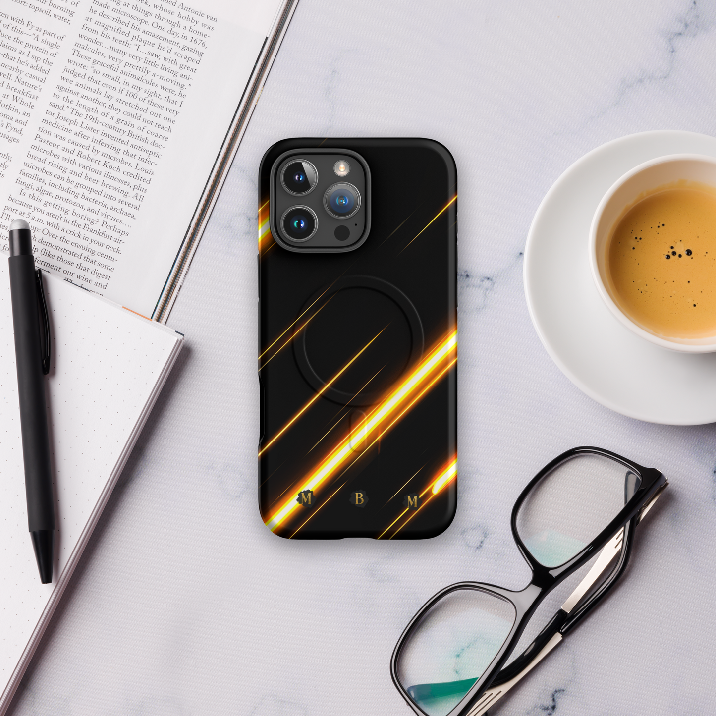 Golden Pulse MagSafe® iPhone Tough Case