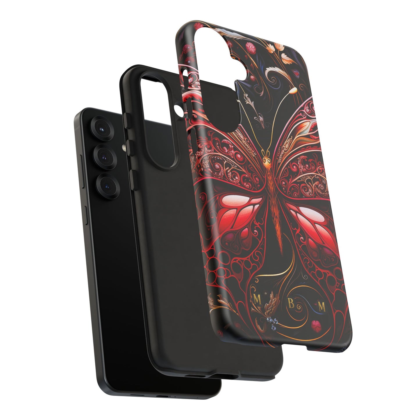 Red Butterfly Samsung Galaxy S Tough Case