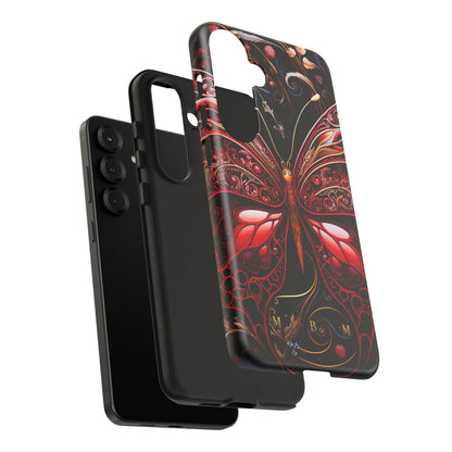 Red Butterfly Samsung Galaxy S Tough Case