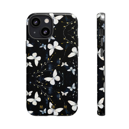 White Butterflies iPhone Tough Case