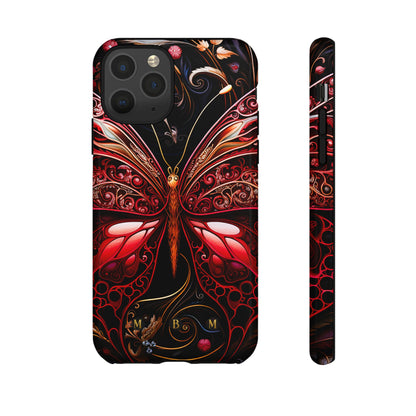 Red Butterfly iPhone Tough Case