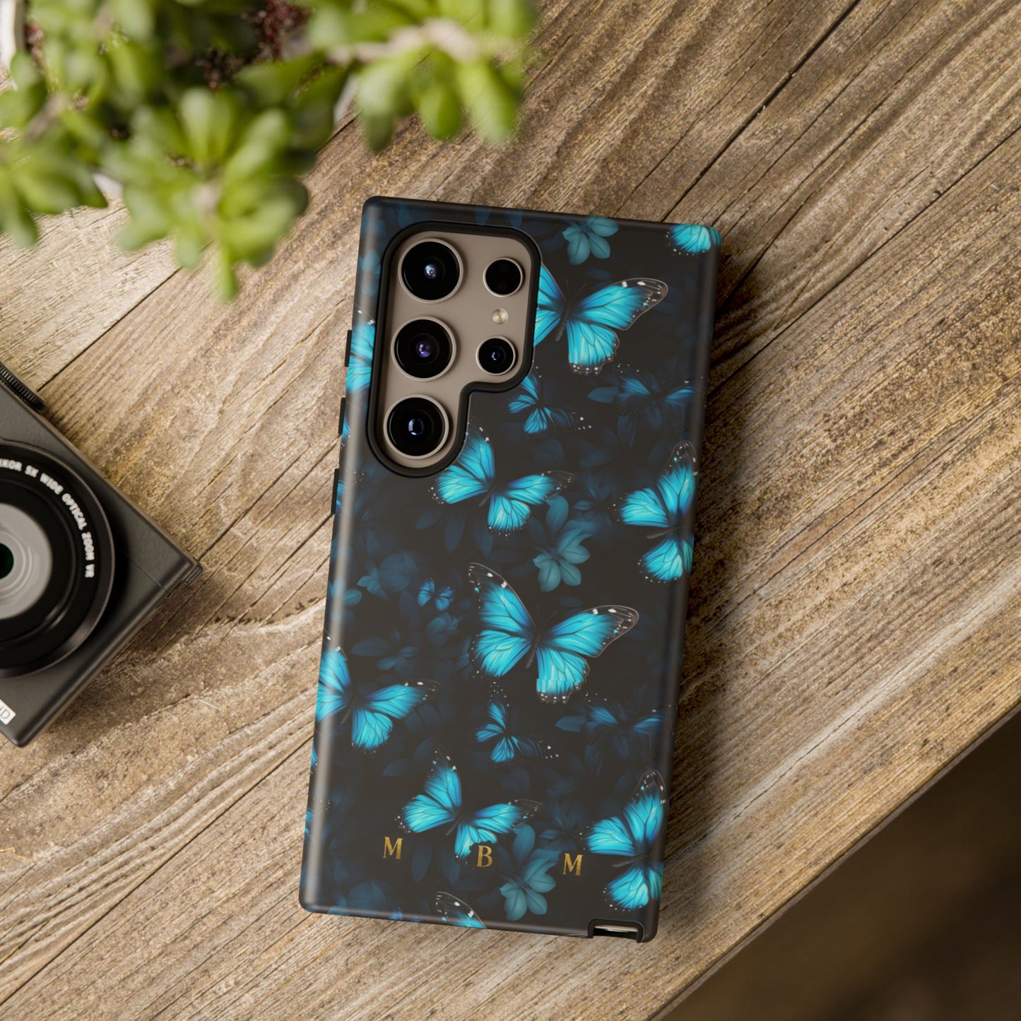 Blue Butterflies Samsung Galaxy S Tough Case