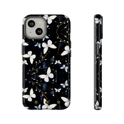 White Butterflies iPhone Tough Case
