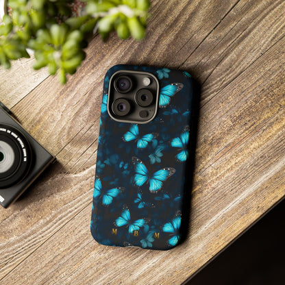 Blue Butterflies iPhone Tough Case