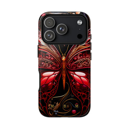 Red Butterfly iPhone Tough Case