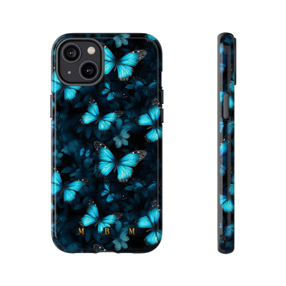 Blue Butterflies iPhone Tough Case