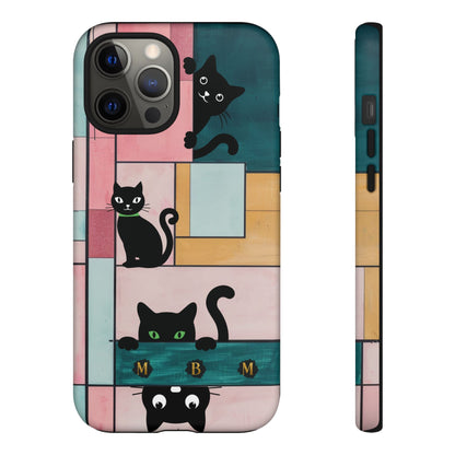 Block Cats iPhone Tough Case