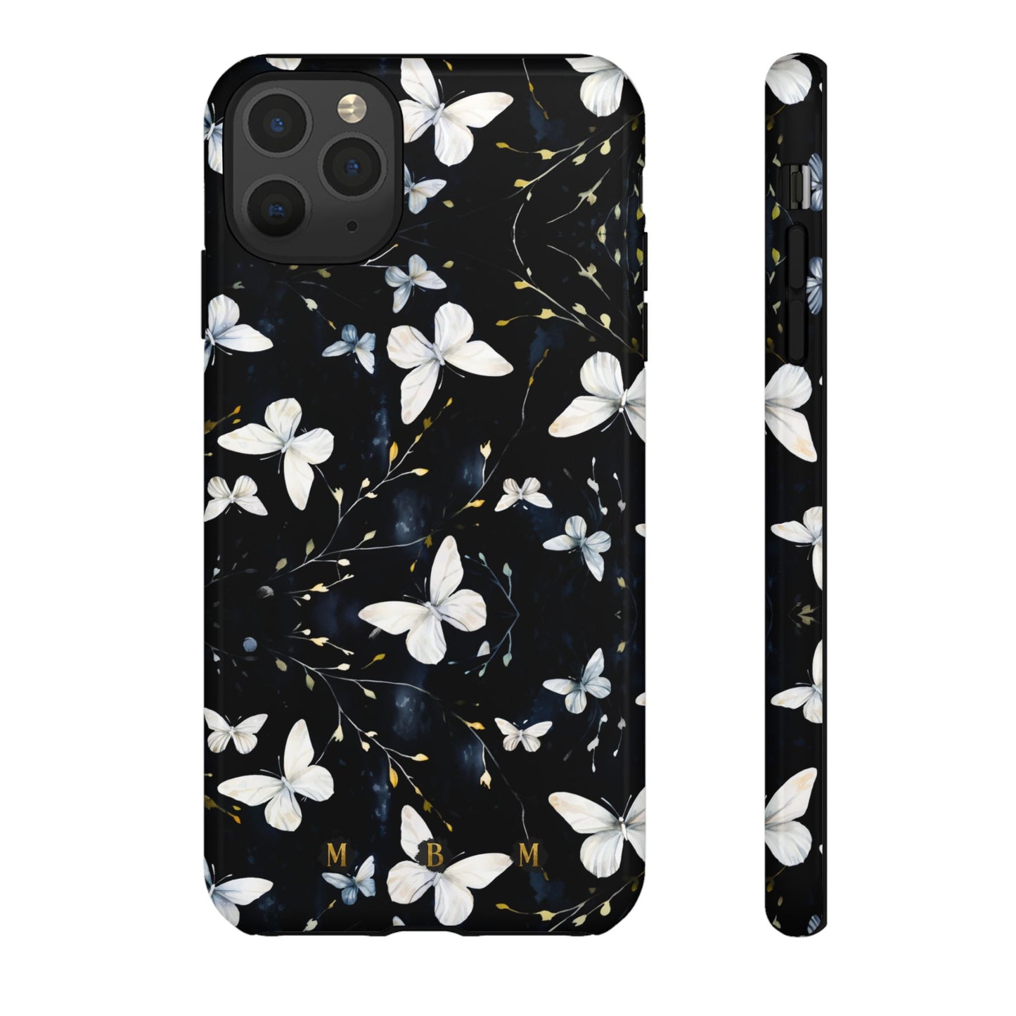 White Butterflies iPhone Tough Case