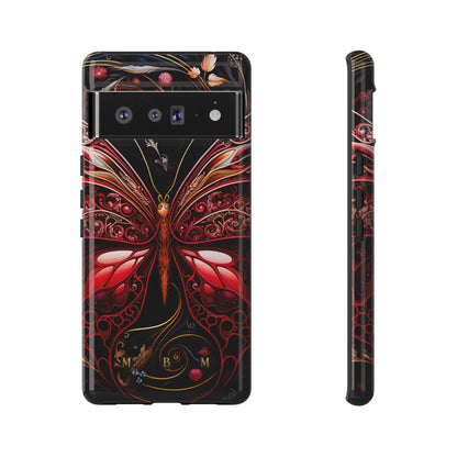 Red Butterfly Google Pixel Tough Case