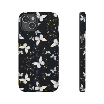 White Butterflies iPhone Tough Case