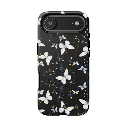 White Butterflies iPhone Tough Case