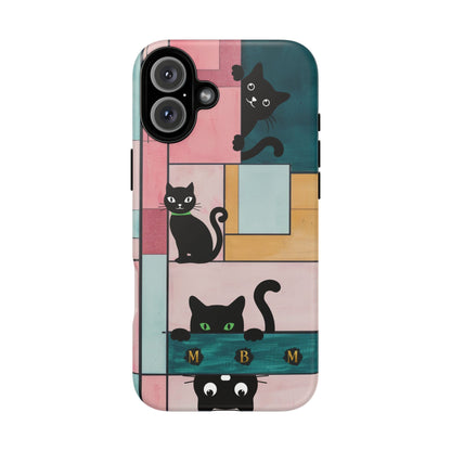 Block Cats iPhone Tough Case