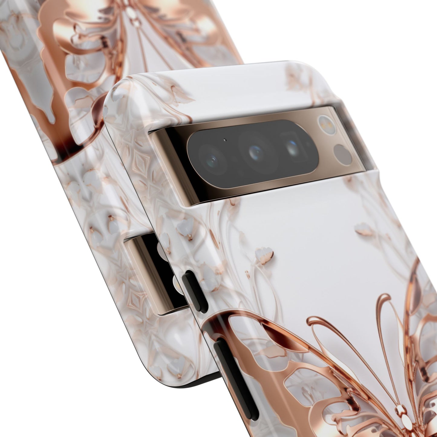 Rose Gold Butterfly Google Pixel Tough Case
