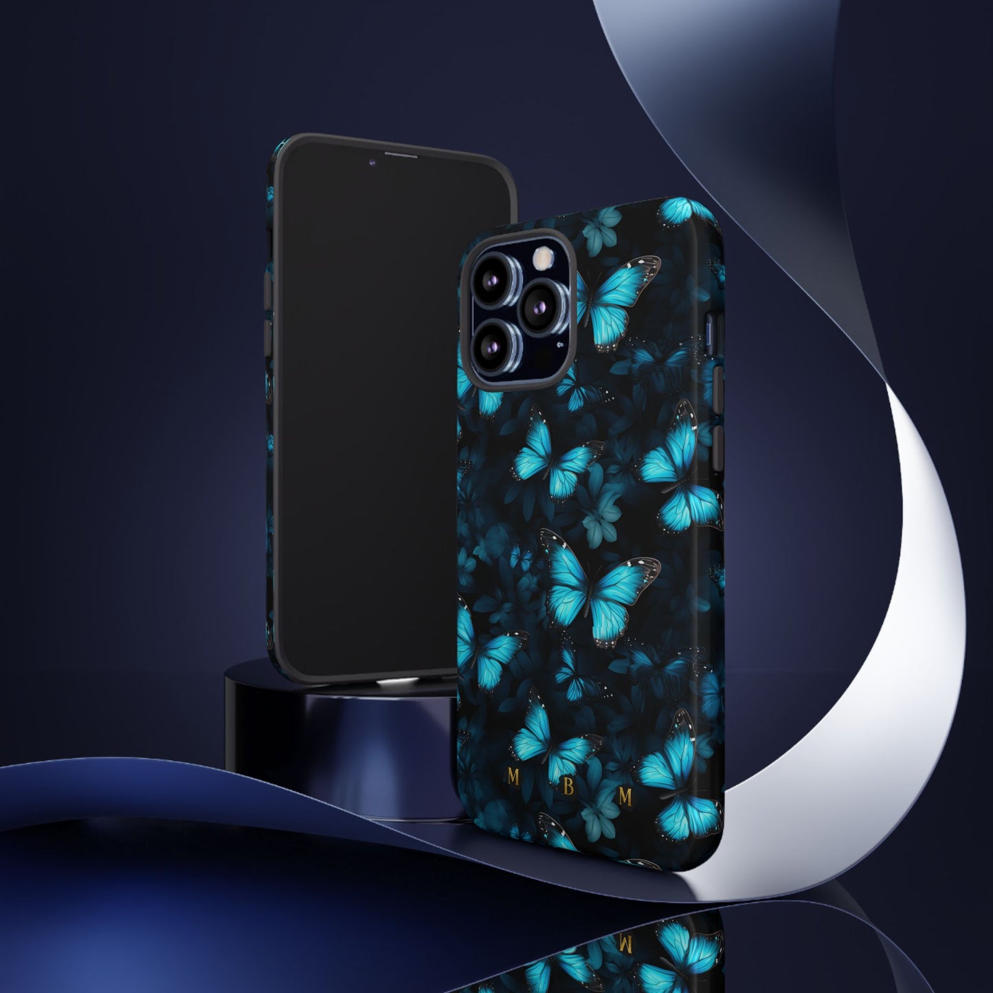Blue Butterflies iPhone Tough Case