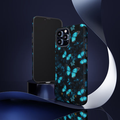 Blue Butterflies iPhone Tough Case