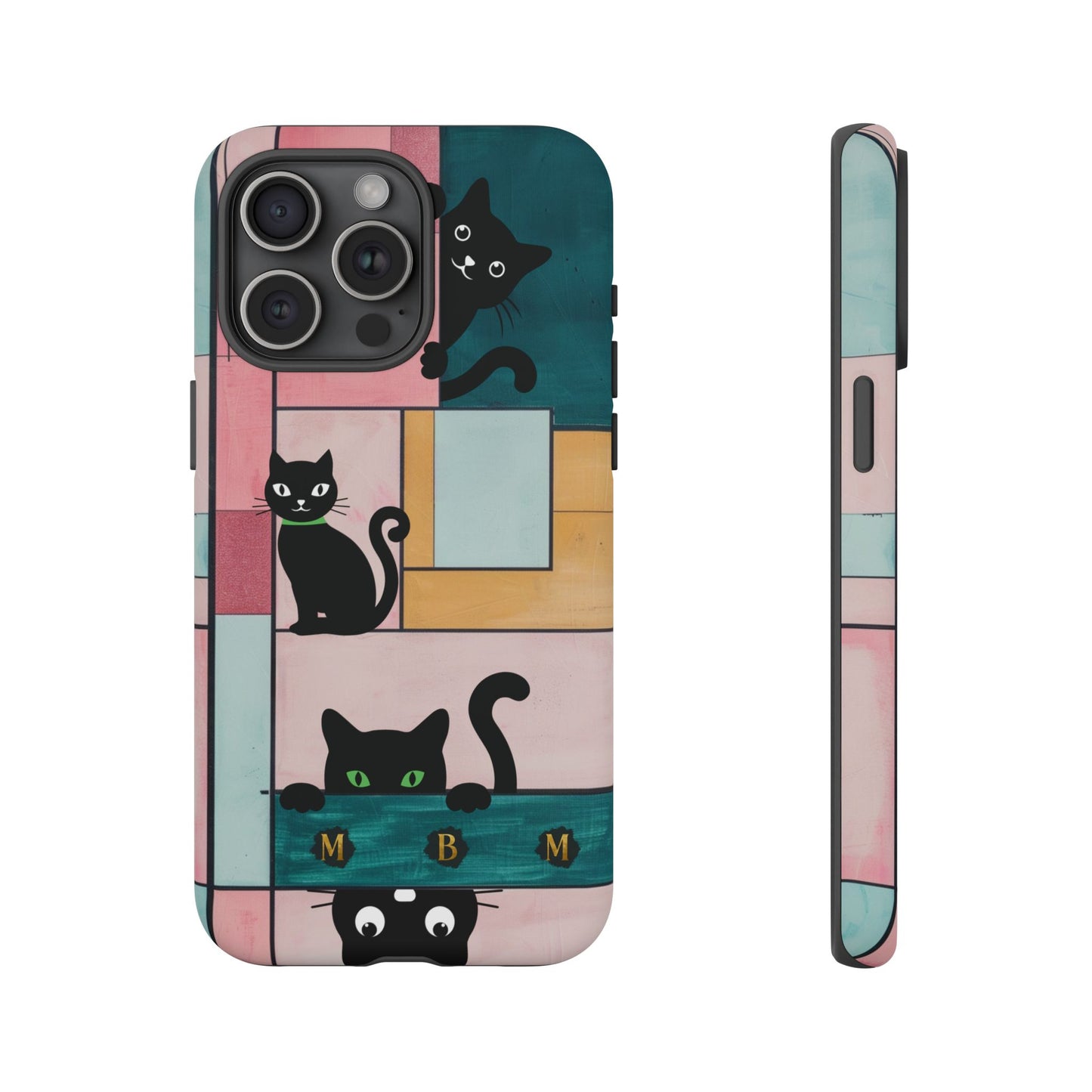 Block Cats iPhone Tough Case