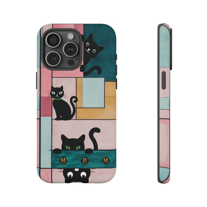Block Cats iPhone Tough Case